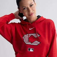 Sweat à capuche Therma rouge Nike Cincinnati Reds 2026 City Connect pour femme