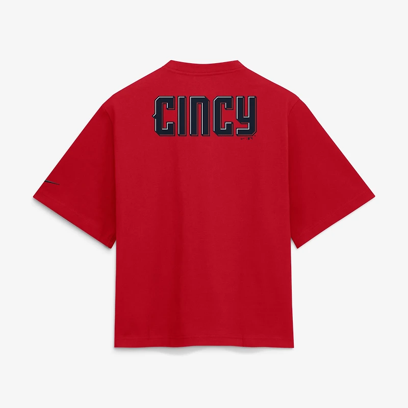 Women's Nike Red Cincinnati Reds 2026 City Connect Pocket Boxy T-Shirt