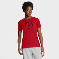 Women's Nike Red Cincinnati Reds Authentic Collection Early Work Tri-Blend Dri-FIT T-Shirt
