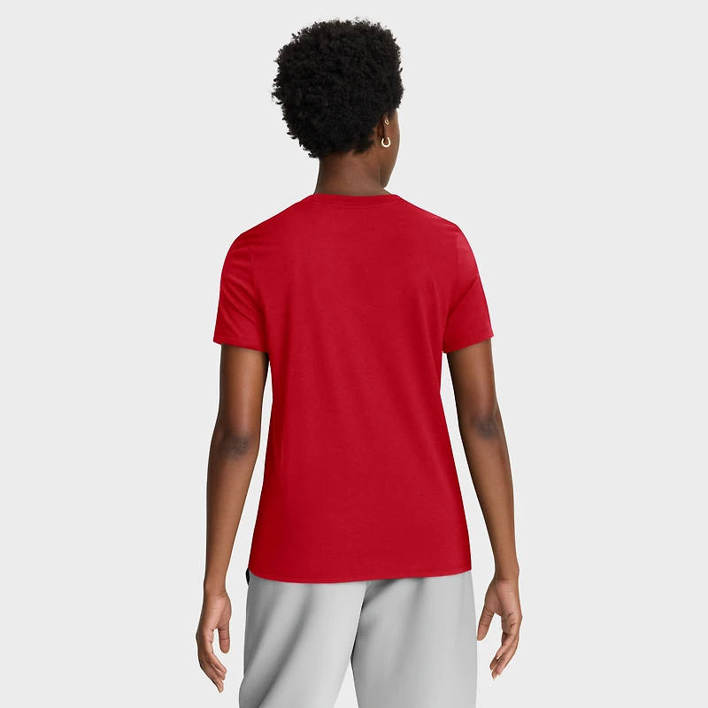 T-shirt Nike rouge Cincinnati Reds Authentic Collection Early Work Tri-Blend Dri-FIT pour femme