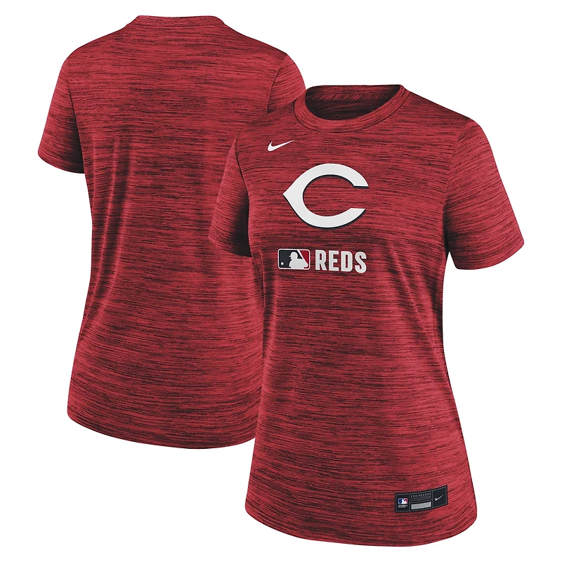 T-shirt Nike rouge Cincinnati Reds Authentic Collection Velocity Dri-FIT pour femme