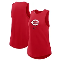 Débardeur Nike rouge à col montant Dri-FIT Legacy Icon pour femme des Reds de Cincinnati