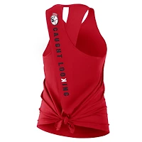 Women's Nike Red Cincinnati Reds Open-Back Crisscross Dri-FIT Tank Top
