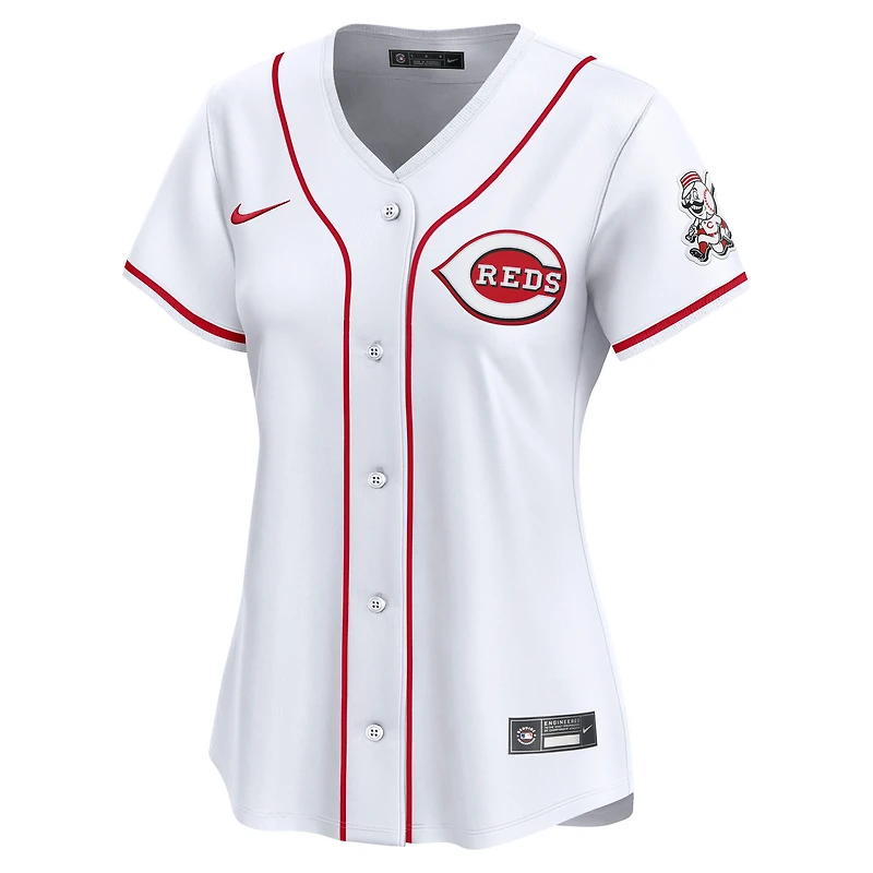 Maillot Nike blanc à domicile des Cincinnati Reds pour femme