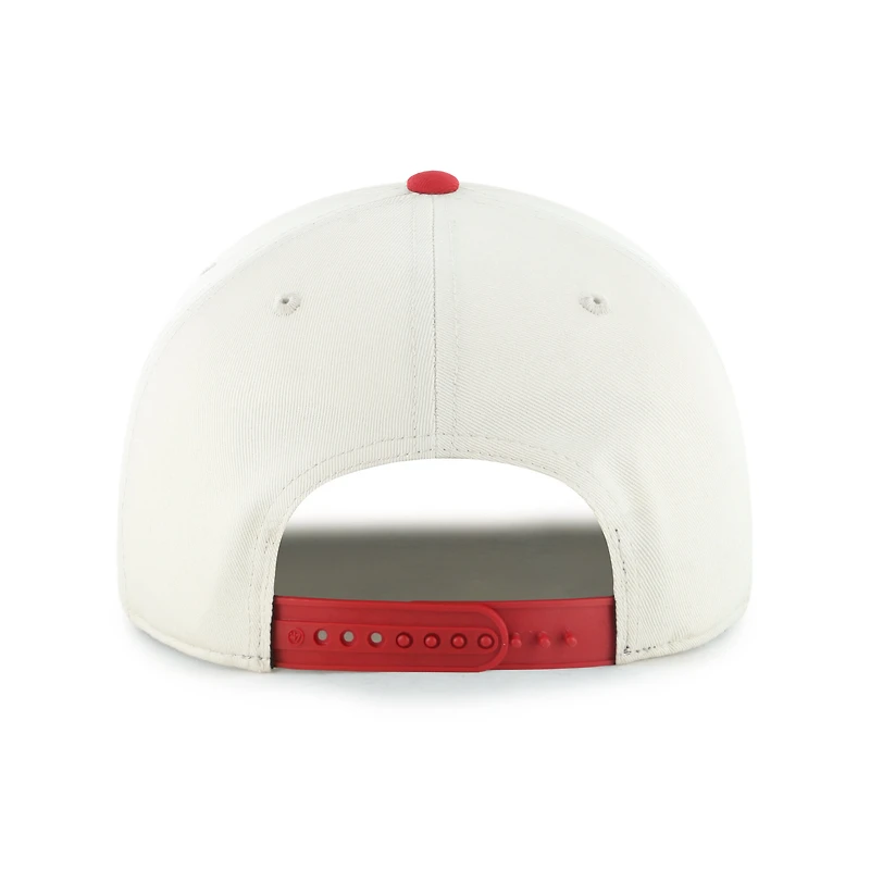 Youth '47 Natural/Red Cincinnati Reds Frame Out Hitch Adjustable Hat