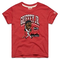 Youth Homage Ken Griffey Jr. Red Cincinnati Reds Cooperstown Collection Player Graphic Tri-Blend T-Shirt
