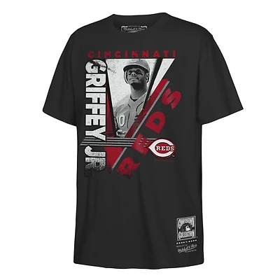 T-shirt graphique noir pour jeunes Mitchell & Ness Ken Griffey Jr. des Reds de Cincinnati the Zone