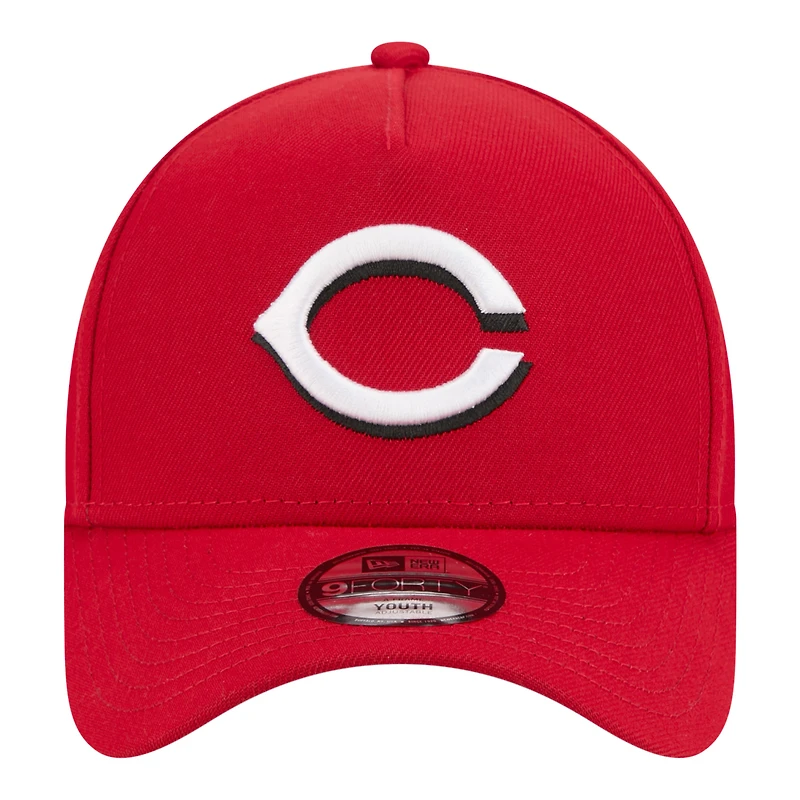 Casquette ajustable New Era rouge Cincinnati Reds 9FORTY pour jeunes