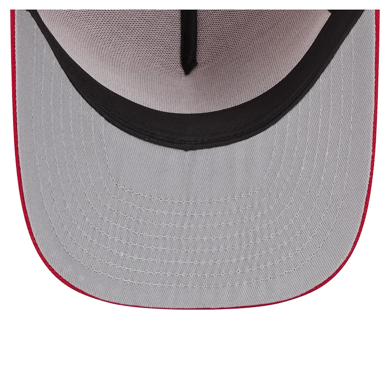 Youth New Era Red Cincinnati Reds Logo Fade A-Frame 9FIFTY Snapback Hat
