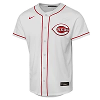 Youth Nike Elly De La Cruz White Cincinnati Reds Home Replica Player Jersey
