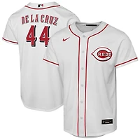 Maillot réplique domicile Nike Elly de La Cruz blanc des Reds Cincinnati pour jeunes