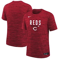 Youth Nike Red Cincinnati Reds Authentic Collection Velocity Dri-FIT T-Shirt