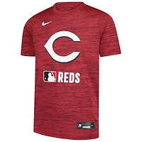 T-shirt Nike rouge Cincinnati Reds Authentic Collection Velocity Performance pour jeune