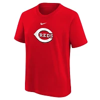 T-shirt Nike rouge pour jeunes avec grand logo des Reds de Cincinnati