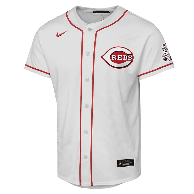 Youth Nike  White Cincinnati Reds Home Stadium Jersey