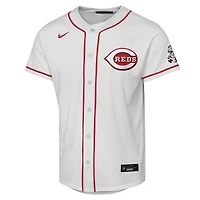 Youth Nike  White Cincinnati Reds Home Stadium Jersey