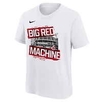 Youth Nike  White Cincinnati Reds Hometown Collection T-Shirt