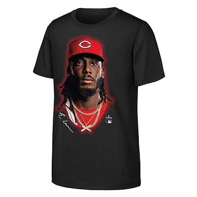 T-shirt noir Youth Outerstuff Elly De La Cruz Cincinnati Reds Headliner