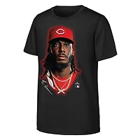 T-shirt noir Youth Outerstuff Elly De La Cruz Cincinnati Reds Headliner