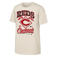 Youth Outerstuff  Natural Cincinnati Reds Triple Hit T-Shirt