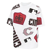T-shirt blanc Youth Outerstuff Cincinnati Reds 2026 City Connect Circus Catch