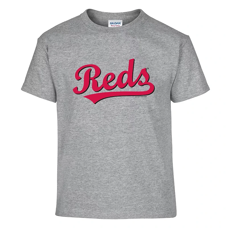 Youth Soft as a Grape  Red/Heather Gray Cincinnati Reds Two-Pack T-Shirt Set