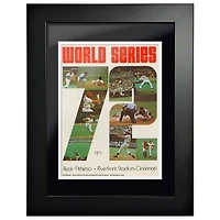 Cincinnati Reds vs. Oakland Athletics 1972 World Series - 12'' x 16'' Framed Program Cover