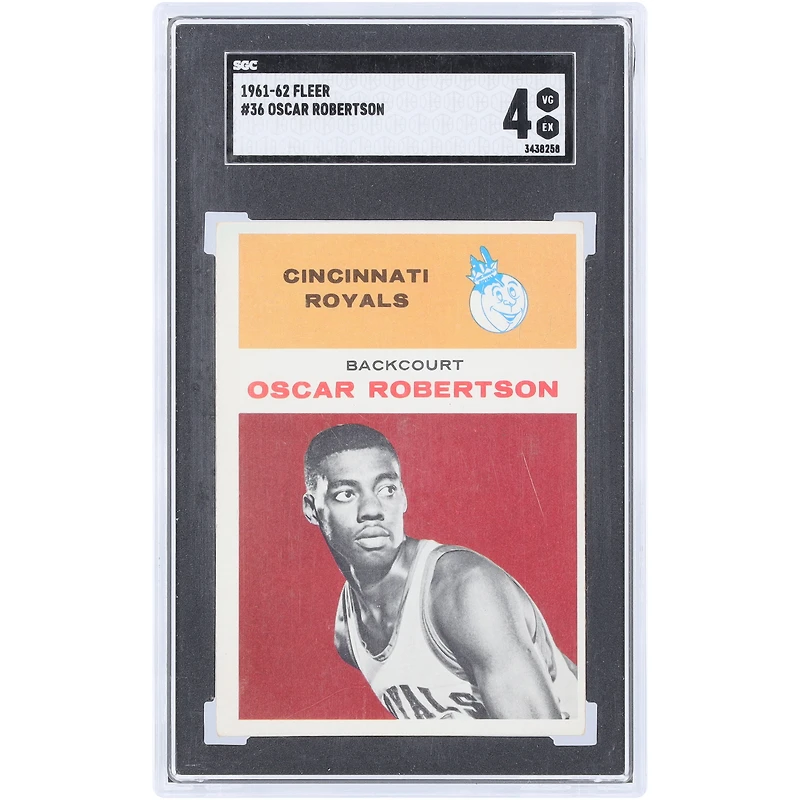 Oscar Robertson Cincinnati Royals 1961-62 Fleer #36 SGC Authenticated 4 Rookie Card
