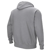 Men's Colosseum  Gray Citadel Bulldogs Arch & Logo Pullover Hoodie