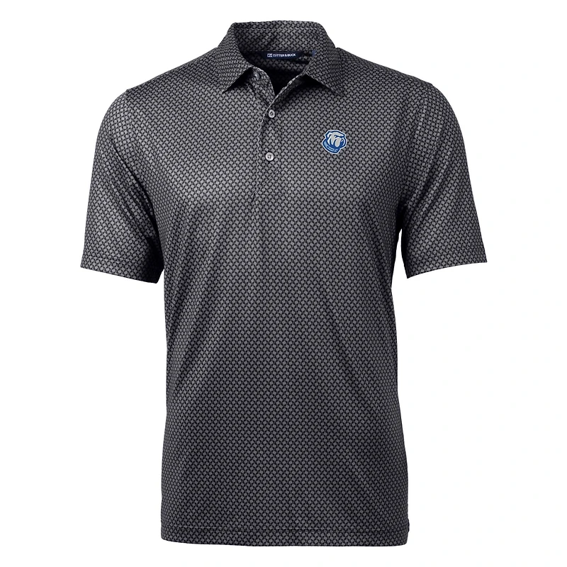 Polo noir à imprimé bannière Pike des Bulldogs de Citadel pour homme, Cutter & Buck
