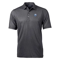 Polo noir à imprimé bannière Pike des Bulldogs de Citadel pour homme, Cutter & Buck