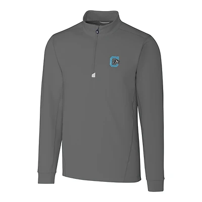 Veste demi-zip grise Citadel Bulldogs Traverse Vault pour homme, modèle Cutter & Buck