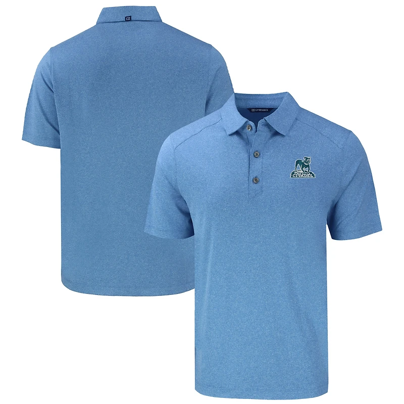 Polo homme Cutter & Buck bleu clair Citadel Bulldogs Vault Forge Eco Stretch recyclé