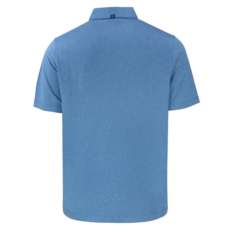 Polo homme Cutter & Buck bleu clair Citadel Bulldogs Vault Forge Eco Stretch recyclé