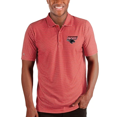 Men's Antigua Heathered Red Clark Atlanta University Panthers Esteem Polo