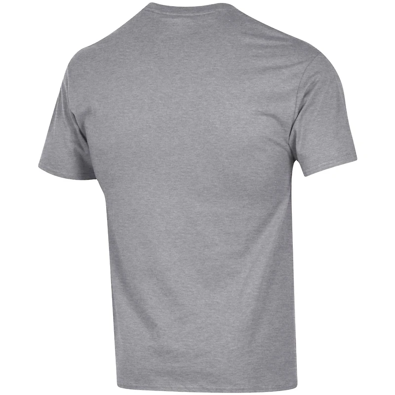 T-shirt gris Champion pour homme Clark Atlanta University Panthers Arch Over Logo