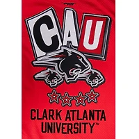 Men's Pro Standard Red Clark Atlanta University Panthers Homecoming Mesh Button-Down Shirt