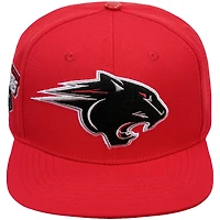 Casquette Snapback Pro Standard pour homme avec logo de la mascotte Clark Atlanta University Panthers rouge