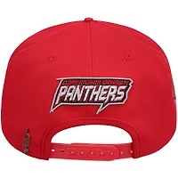 Casquette Snapback Pro Standard pour homme avec logo de la mascotte Clark Atlanta University Panthers rouge