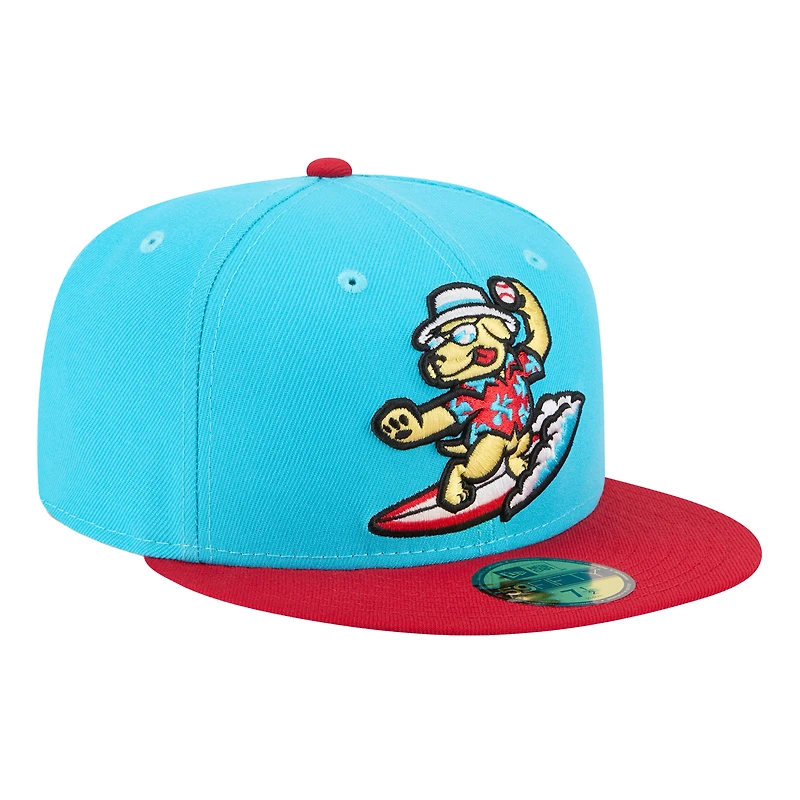 Casquette ajustée 59FIFTY pour homme New Era Blue Clearwater Threshers Theme Nights