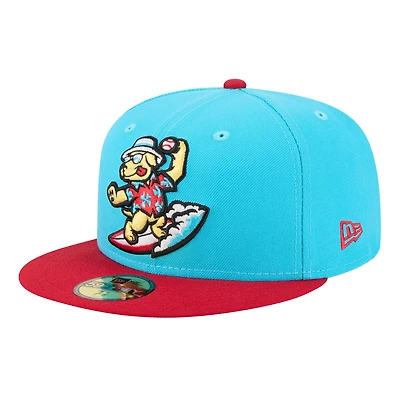 Casquette ajustée 59FIFTY pour homme New Era Blue Clearwater Threshers Theme Nights