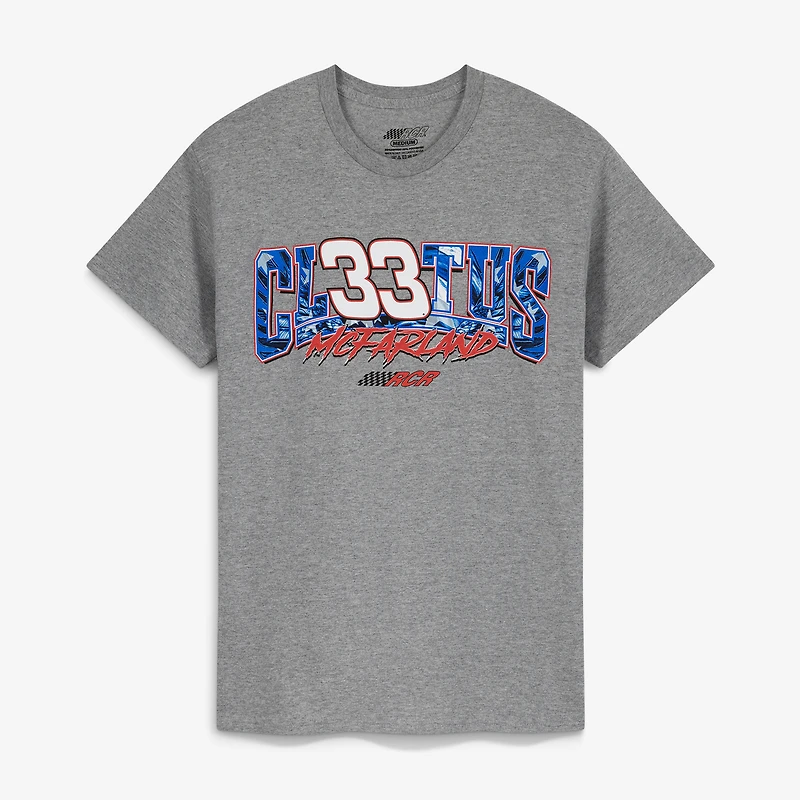 T-shirt homme classique gris chiné Cleetus McFarland Tommy's Express Carwash