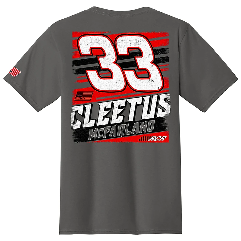 Men's Richard Childress Racing Team Collection Charcoal Cleetus McFarland T-Shirt