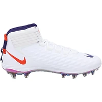 Clemson Tigers Team-Issued White/Purple Force Pro 2 Nike Cleats from the Football Program