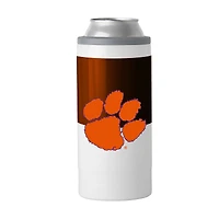 Glacière mince à blocs de couleurs de 12 oz des Clemson Tigers