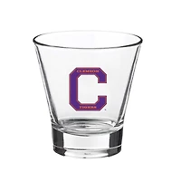 Tigres de Clemson 12oz. Verre à roche à voûte inclinée