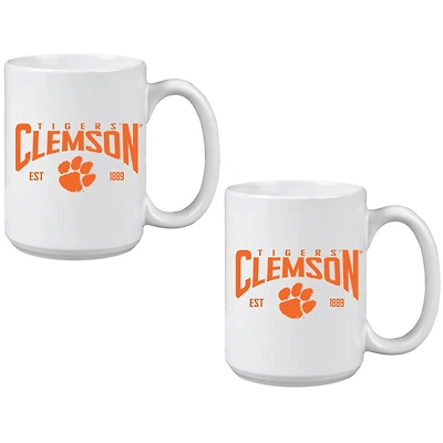 Lot de deux tasses Clemson Tigers 425 ml