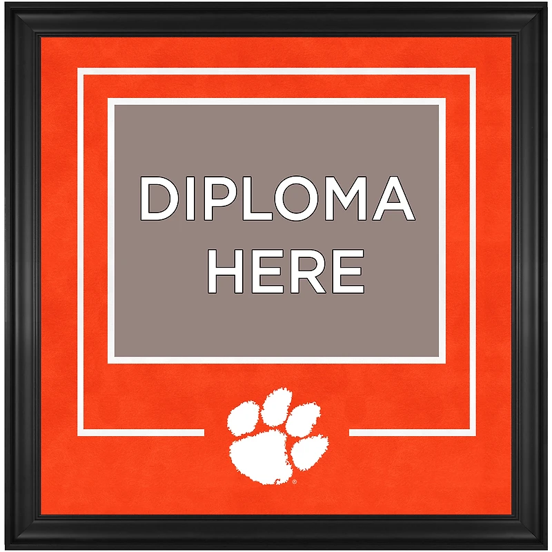 Cadre de diplôme de luxe 11" x 14" des Clemson Tigers avec logo de l'équipe