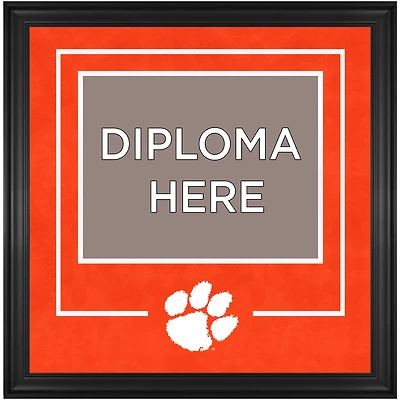 Cadre de diplôme de luxe 11" x 14" des Clemson Tigers avec logo de l'équipe