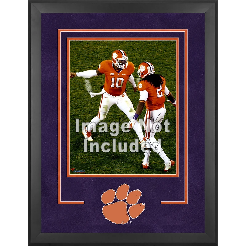 Clemson Tigers Deluxe 16'' x 20'' Vertical Photograph Frame with Team Logo